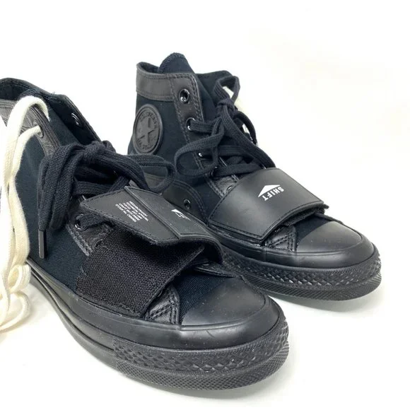 Converse Women's Size 165603C CTAS CHUCK 70 MOTO High Neighborhood Black Sneaker - Picture 3 of 10